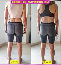 Mon adhérente âgée de 53 ans ex championne de basketball et qui a joué en tant que joueuse professionnelle, l'objectif avec elle, après 30 jours de perte de poids est de lui faire raffermir la peau et lui faire gagner de la masse musclaire tout en lui faisant éviter l'apparition de vergetures