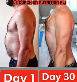 Homme âgée de 30 ans (Luxembourg) perte de poids  prise de masse musculaire au meme temps